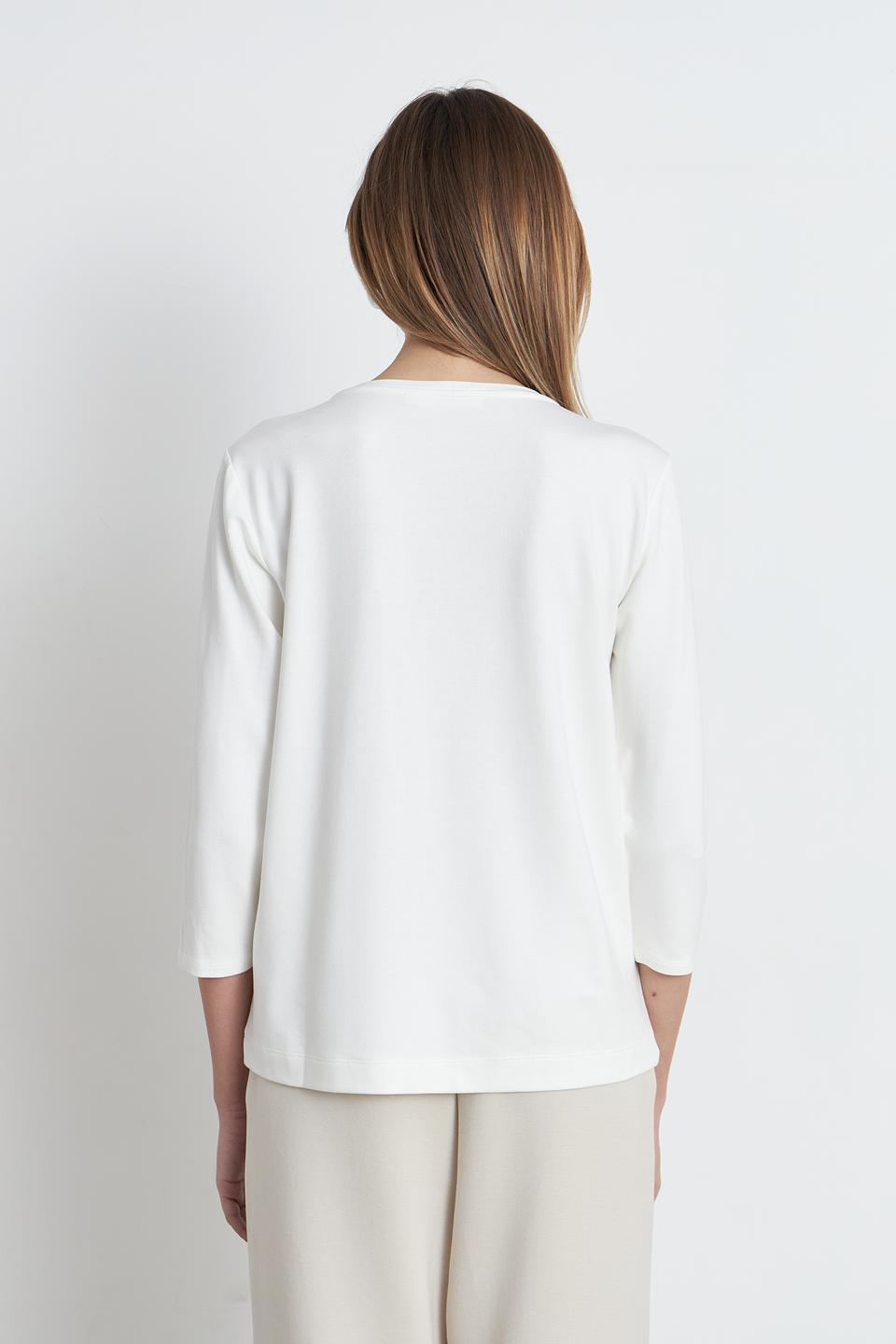 Футболка Betty and Co с принтом белая