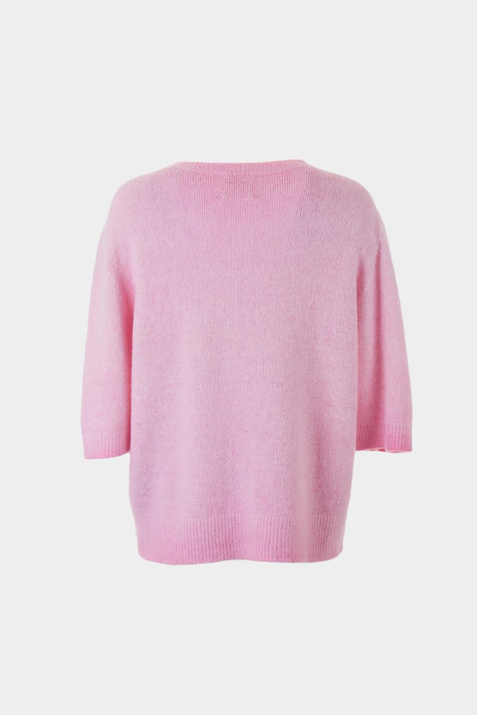 Пуловер Oui с сердцем розовый