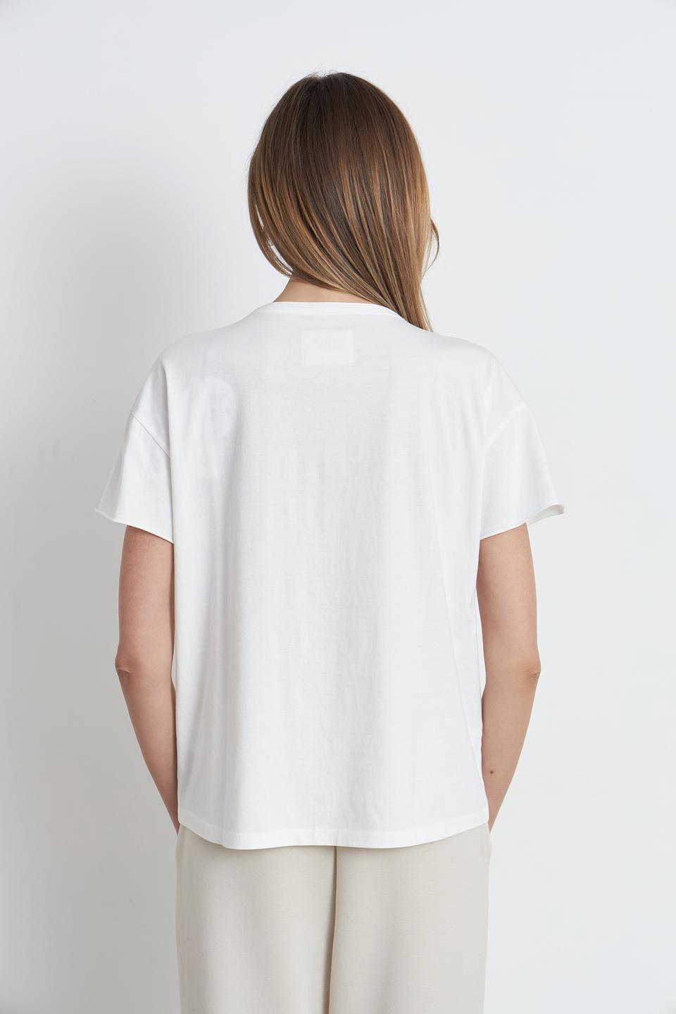 Блуза Oui с принтом LOVE белый