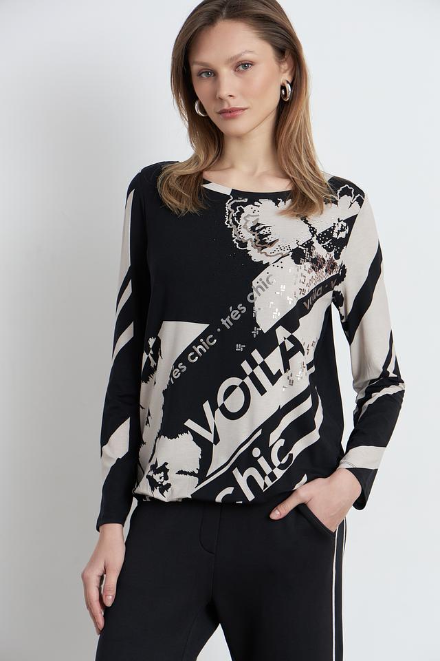 Блуза Betty Barclay с принтом Воila чёрный