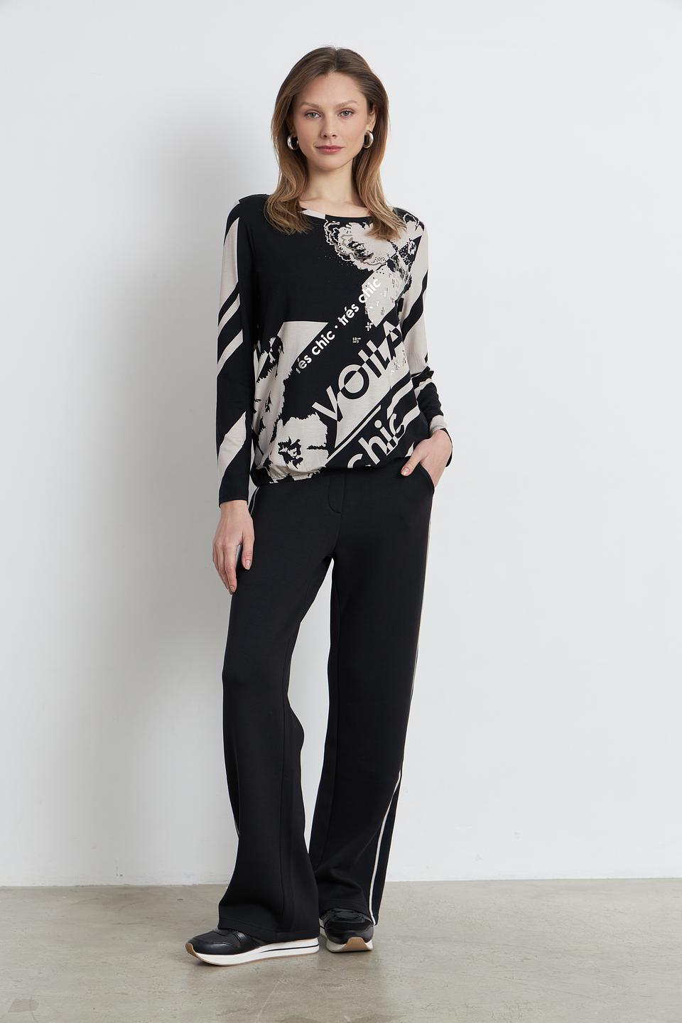 Блуза Betty Barclay с принтом Воila чёрный
