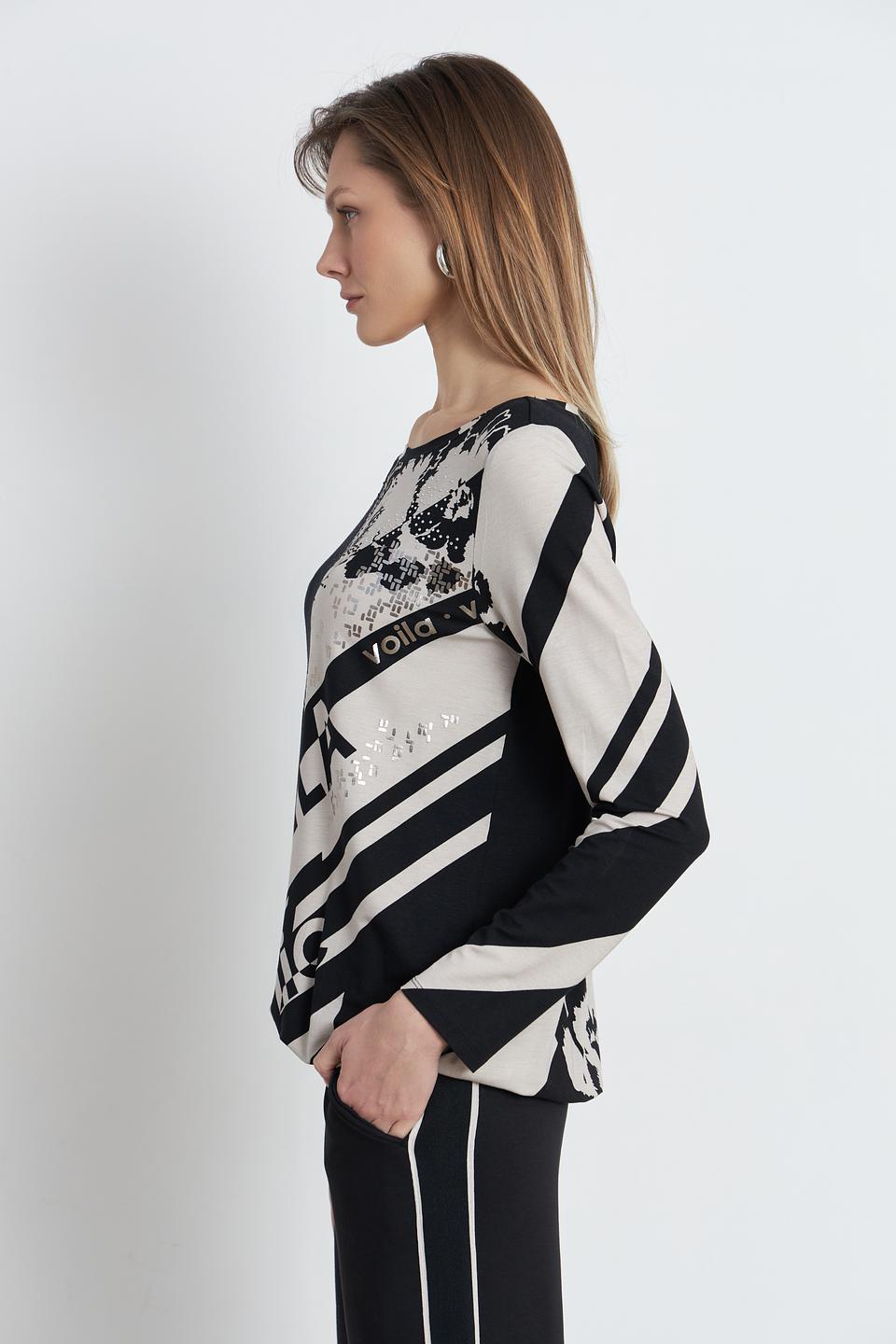 Блуза Betty Barclay с принтом Воila чёрный