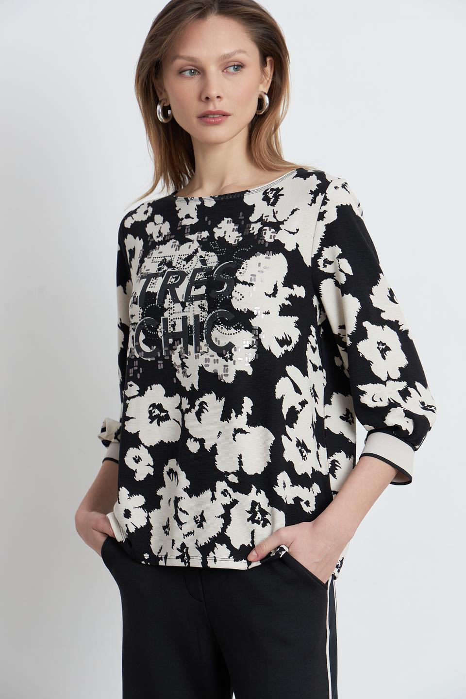 Пуловер Betty Barclay с цветочным принтом