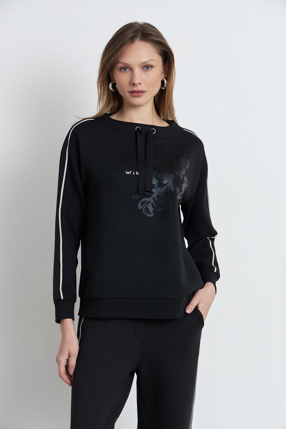 Пуловер Betty Barclay с принтом чёрный