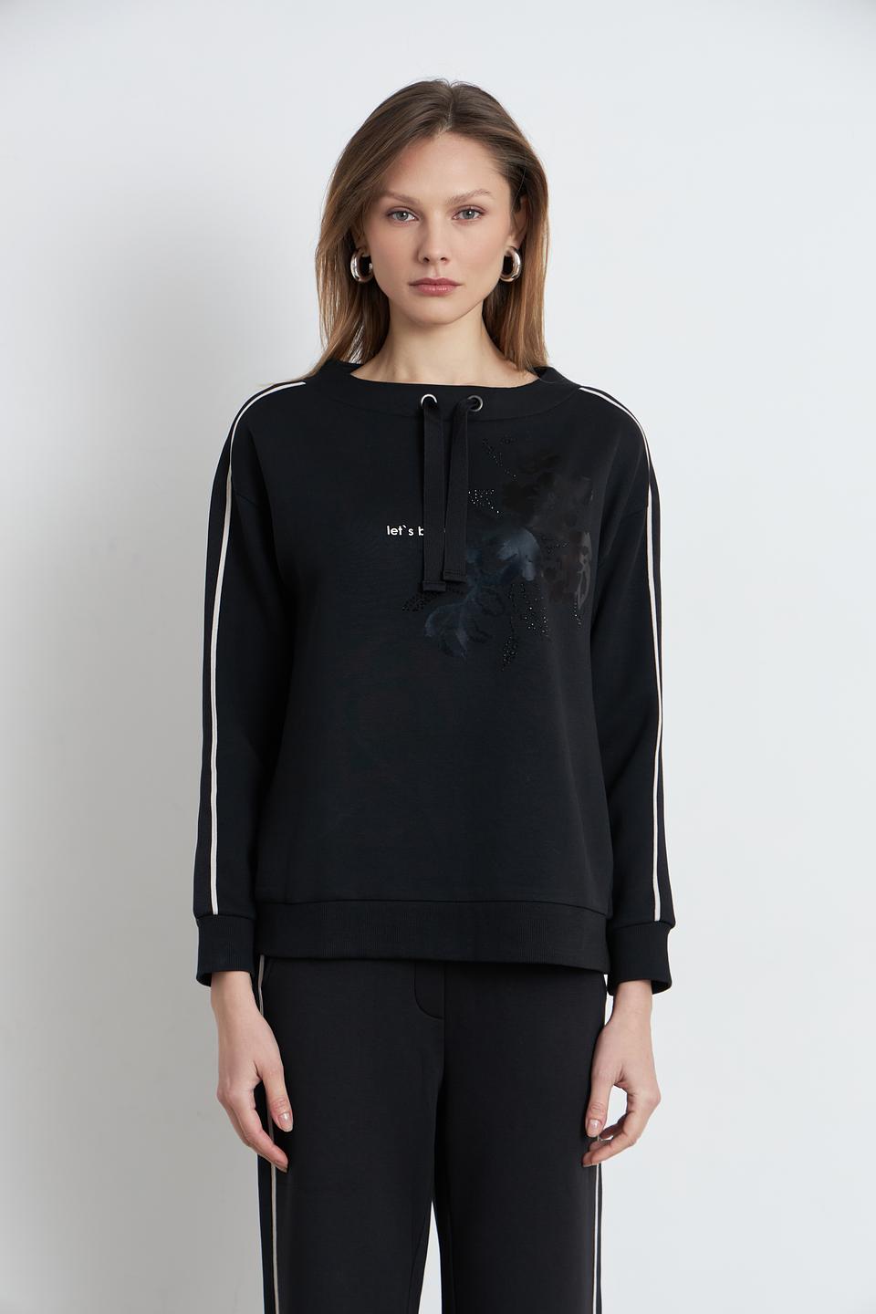 Пуловер Betty Barclay с принтом чёрный