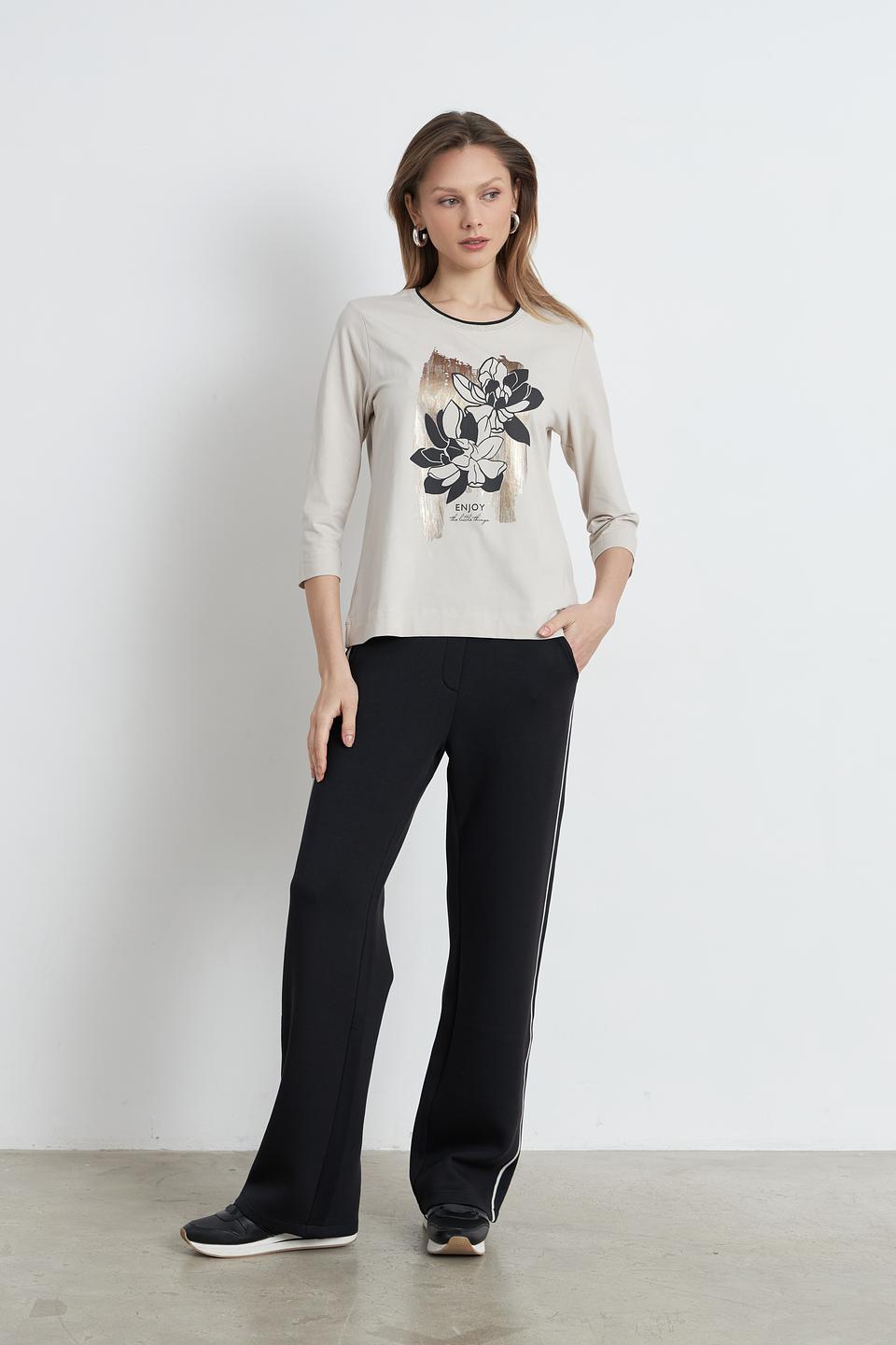 Брюки Betty Barclay с полосками чёрные