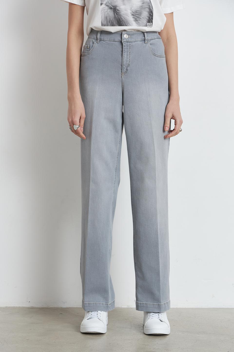 Джинсы Gardeur серые прямые