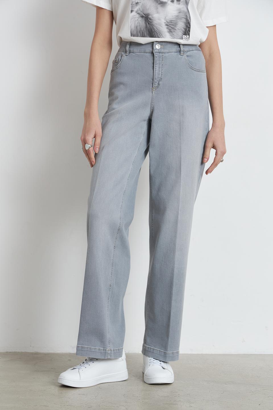 Джинсы Gardeur серые прямые