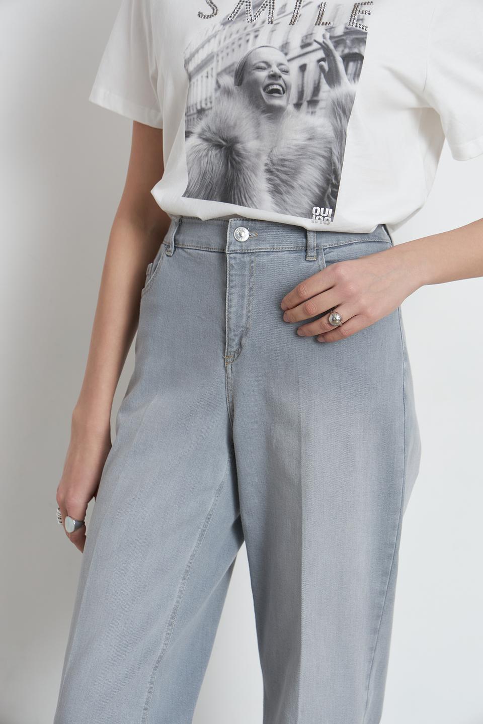 Джинсы Gardeur серые прямые