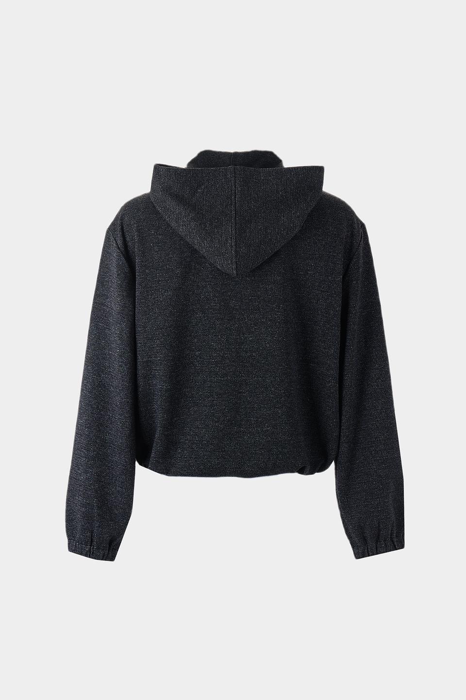 Жакет Betty and Co серый с капюшоном