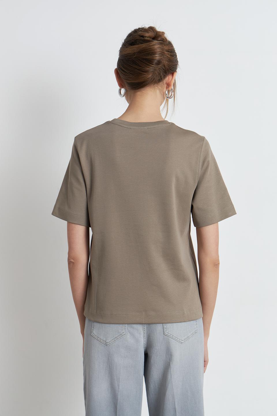 Футболка Oui женская хаки