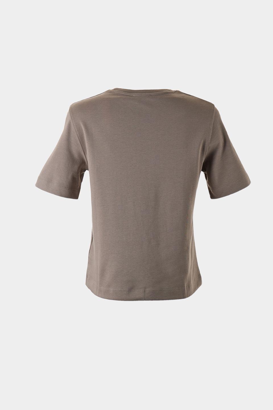 Футболка Oui женская хаки