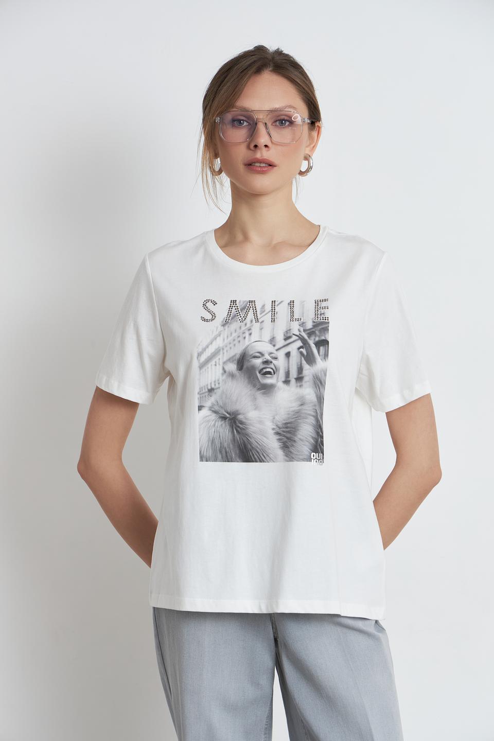 Футболка Oui с принтом "Smile"