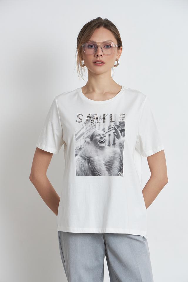 Футболка Oui с принтом "Smile"