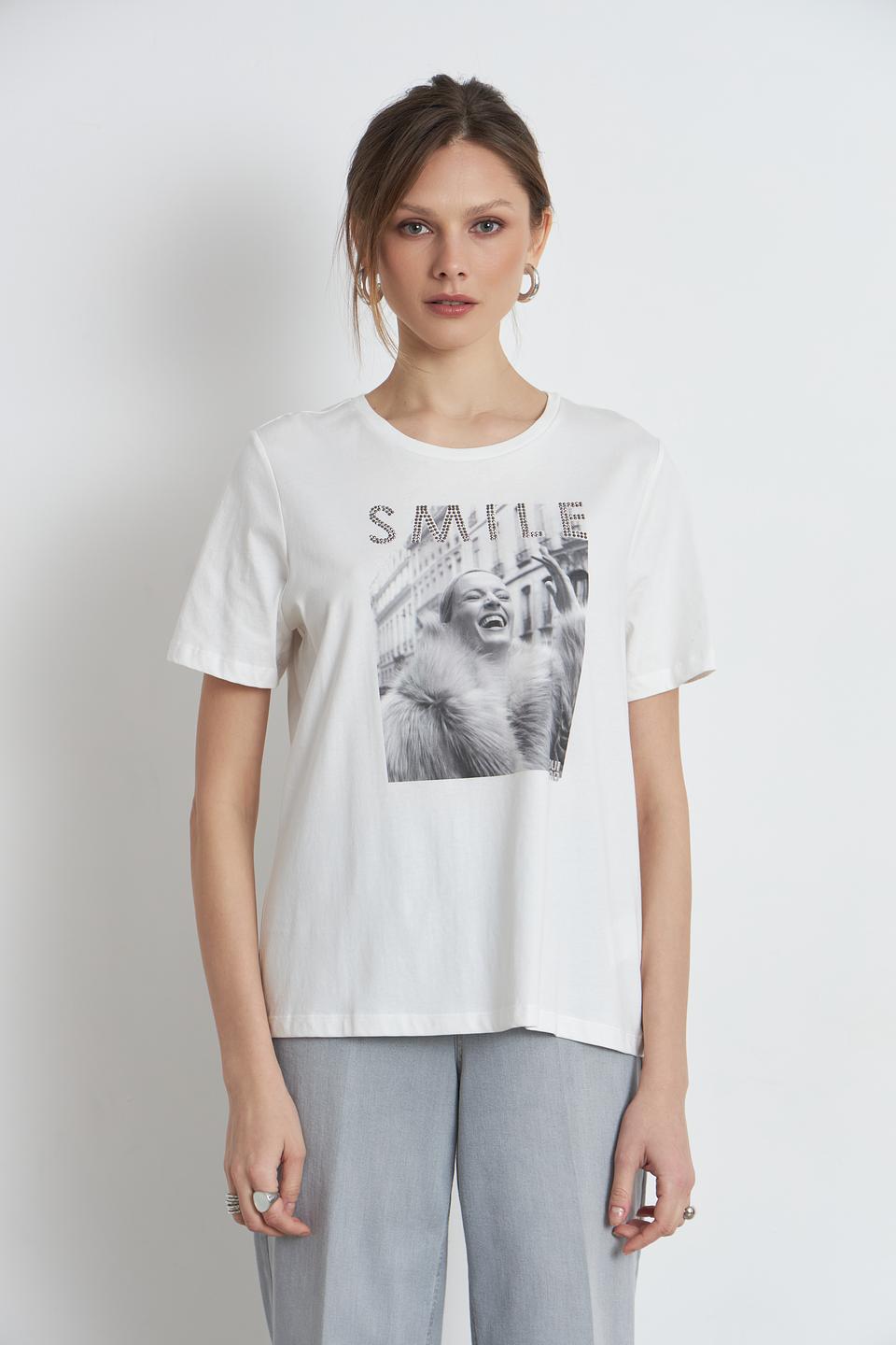 Футболка Oui с принтом "Smile"