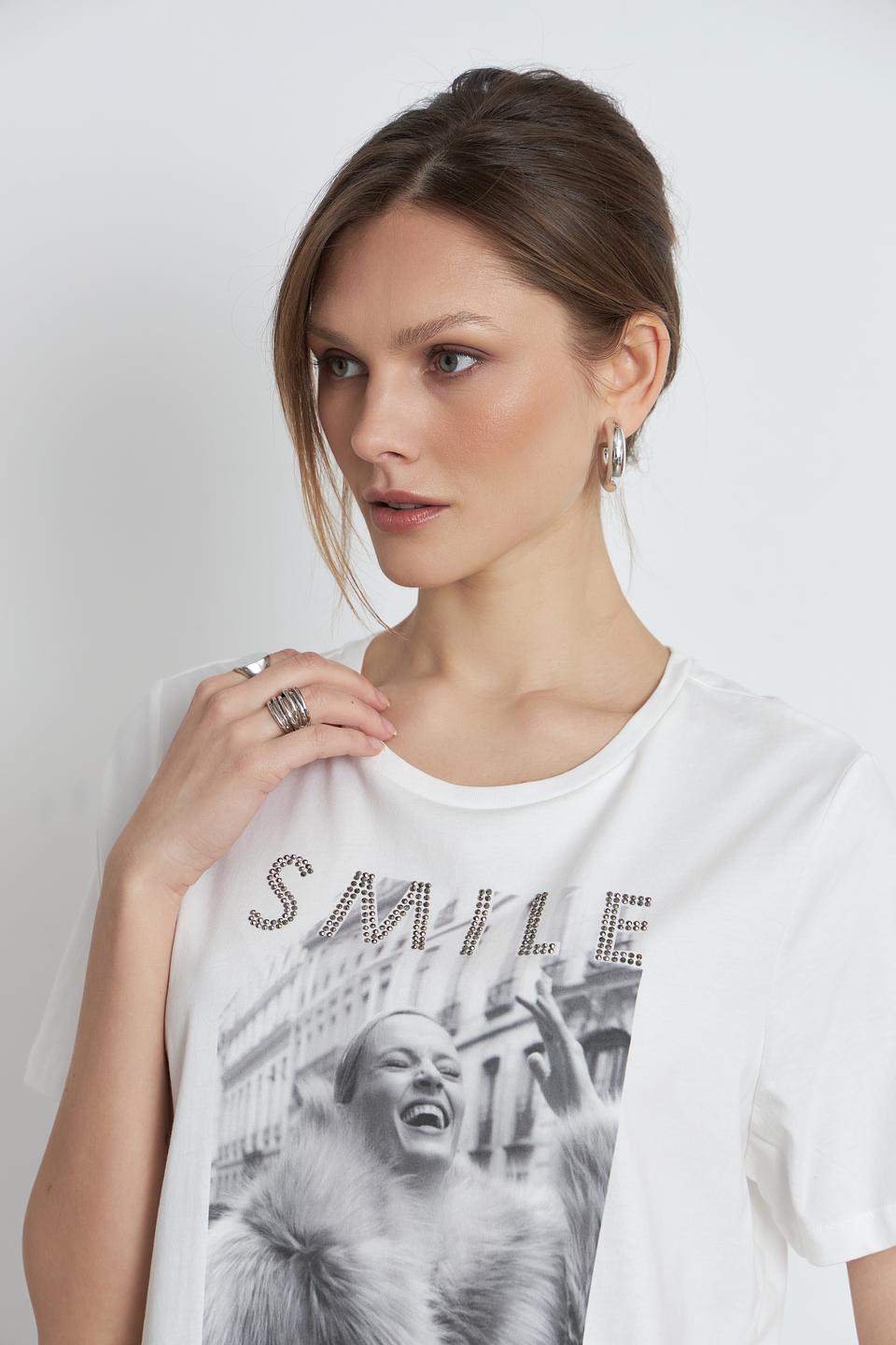 Футболка Oui с принтом "Smile"