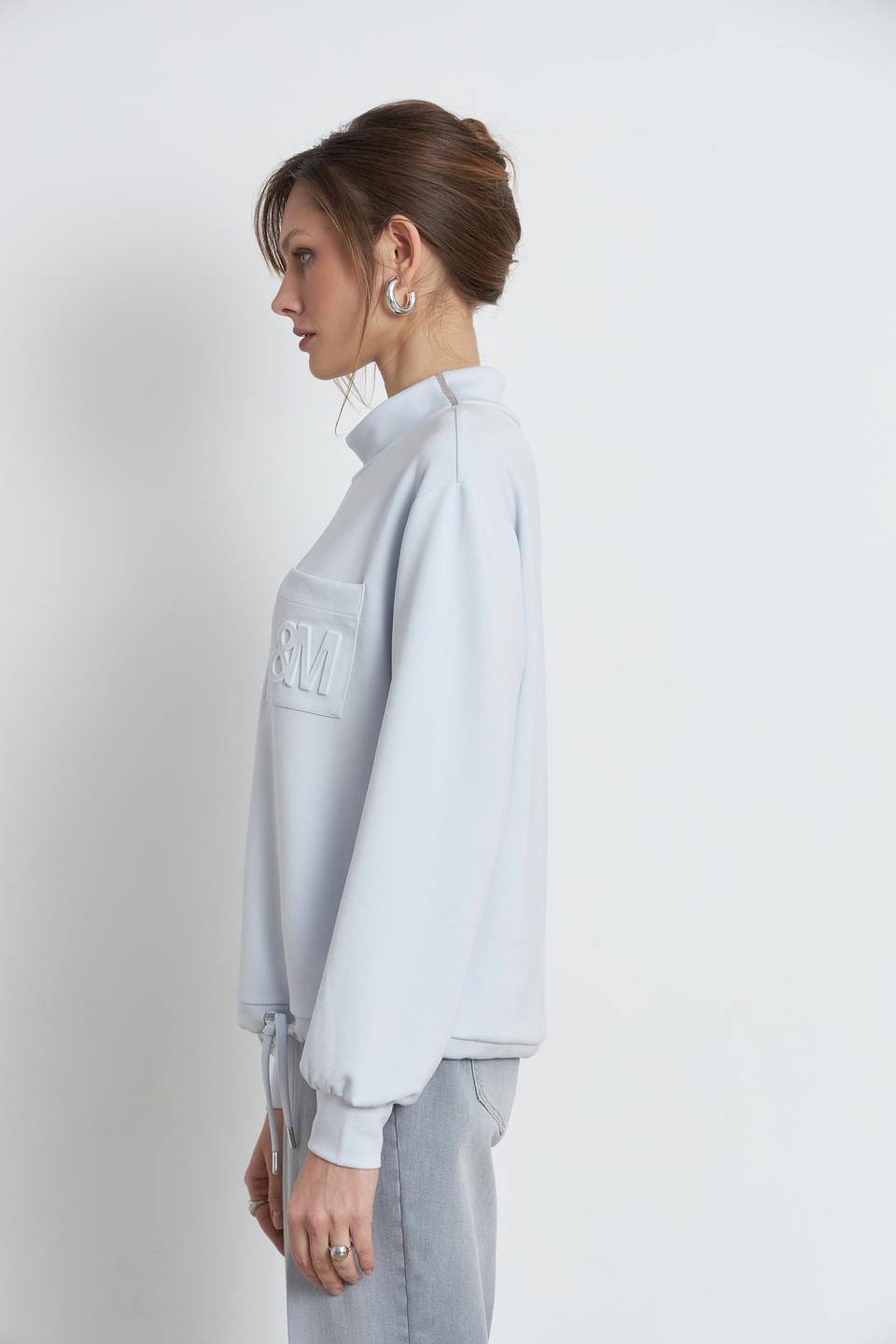 Пуловер Monari светло-голубой