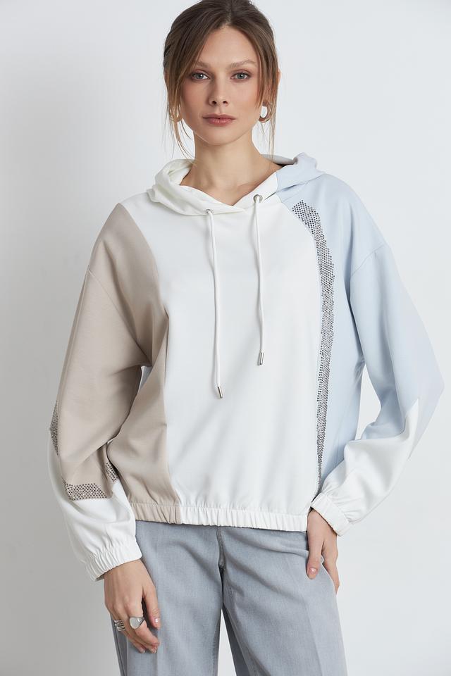 Пуловер Monari с капюшоном и декором