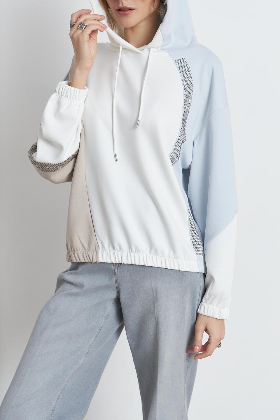 Пуловер Monari с капюшоном и декором