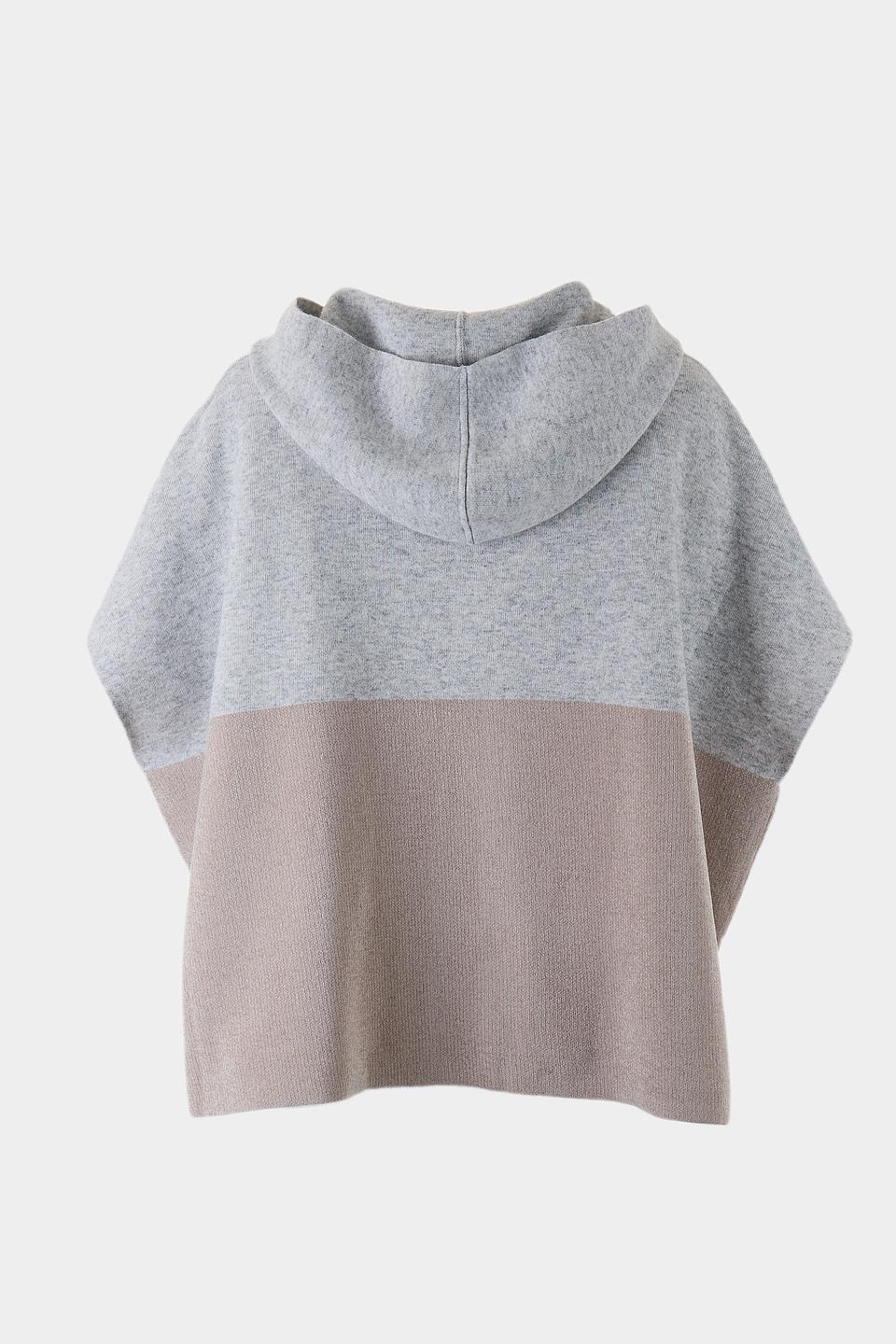 Жилет Monari с капюшоном бежево-серый