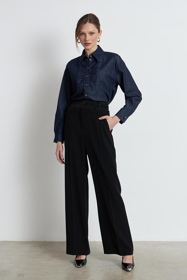 Брюки палаццо Luisa Cerano чёрные