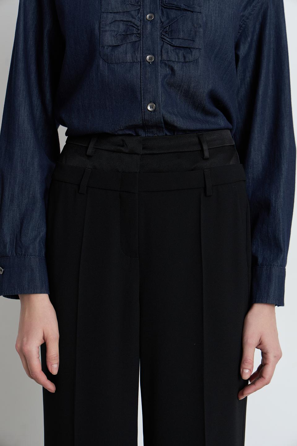 Брюки палаццо Luisa Cerano чёрные