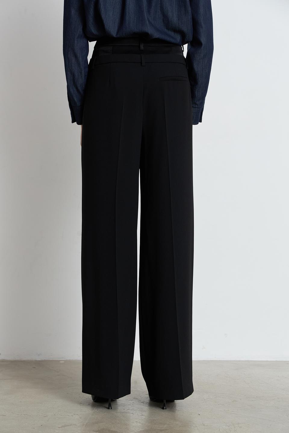 Брюки палаццо Luisa Cerano чёрные