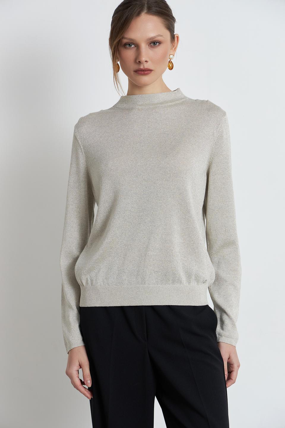 Пуловер Monari бежевый с люрексом