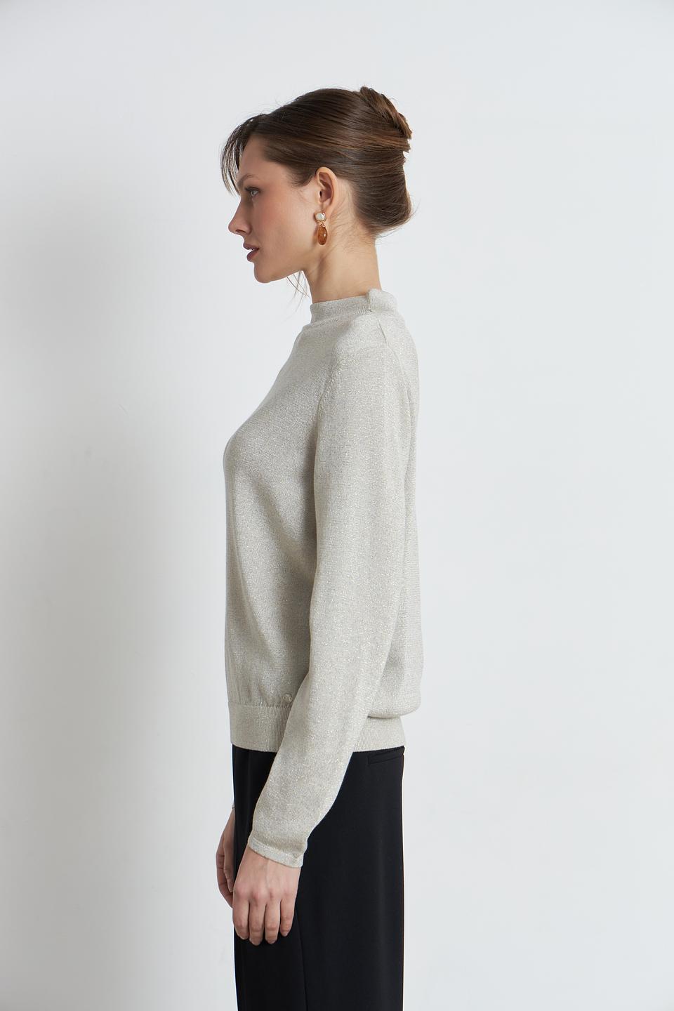 Пуловер Monari бежевый с люрексом