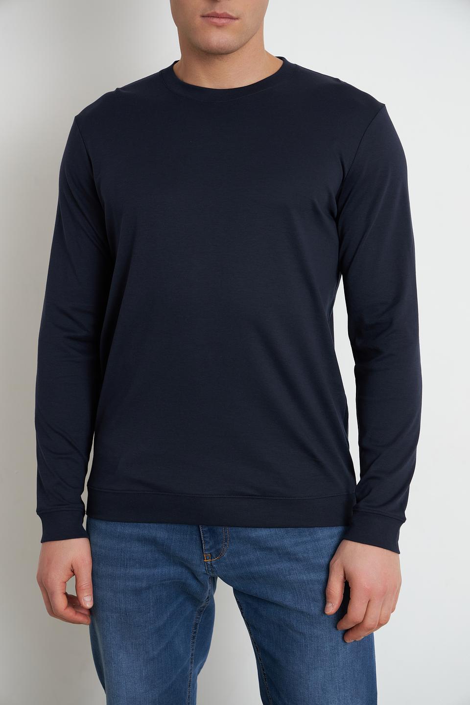 Лонгслив Ragman базовый тёмно-синий