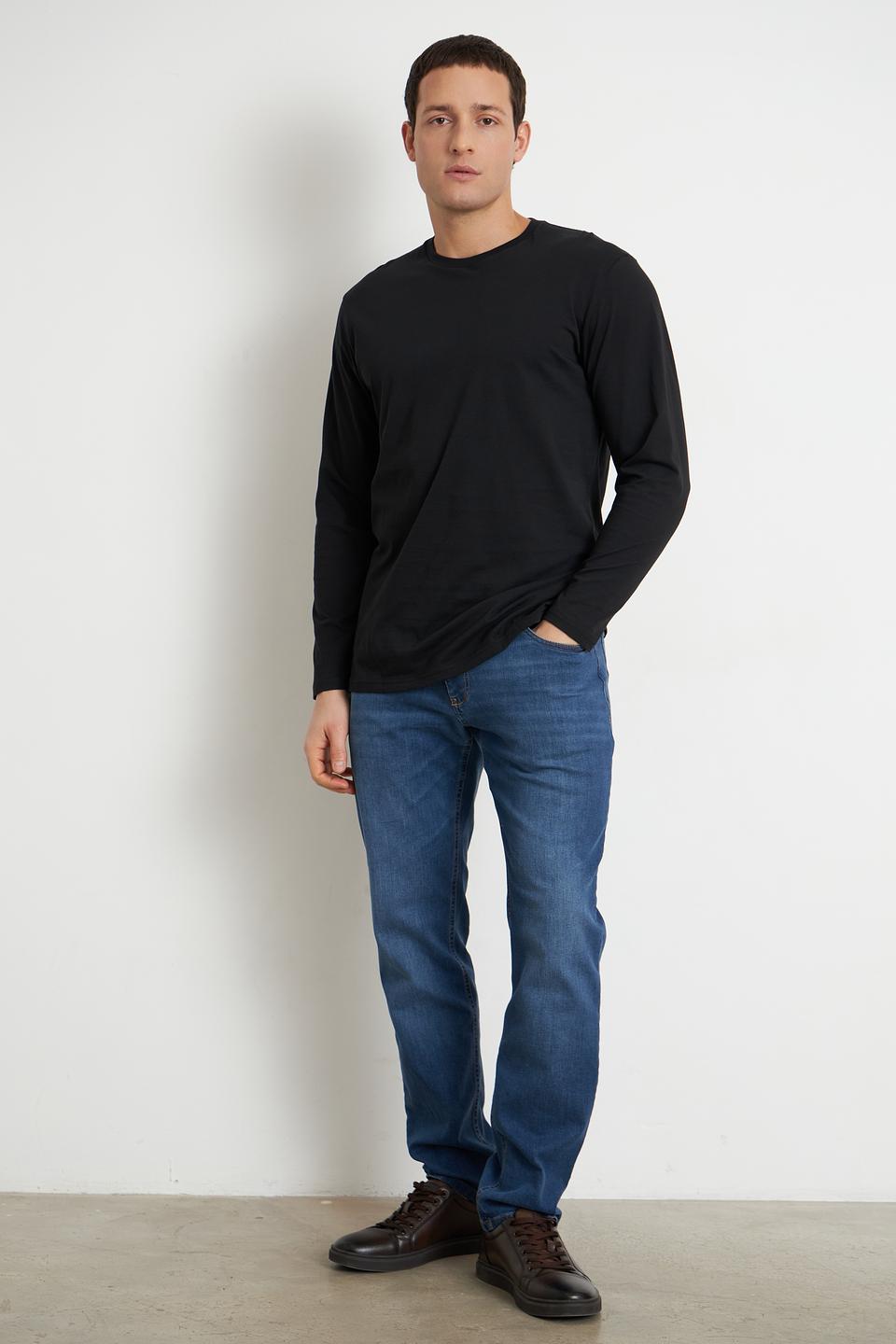 Футболка Ragman чёрная с длинным рукавом