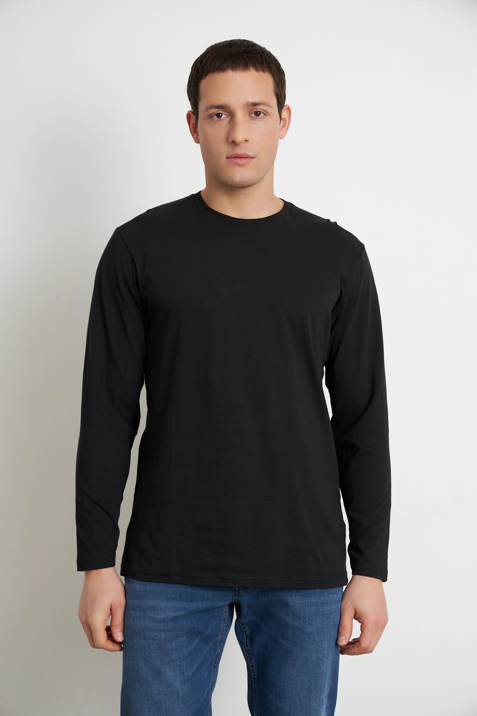 Футболка Ragman чёрная с длинным рукавом
