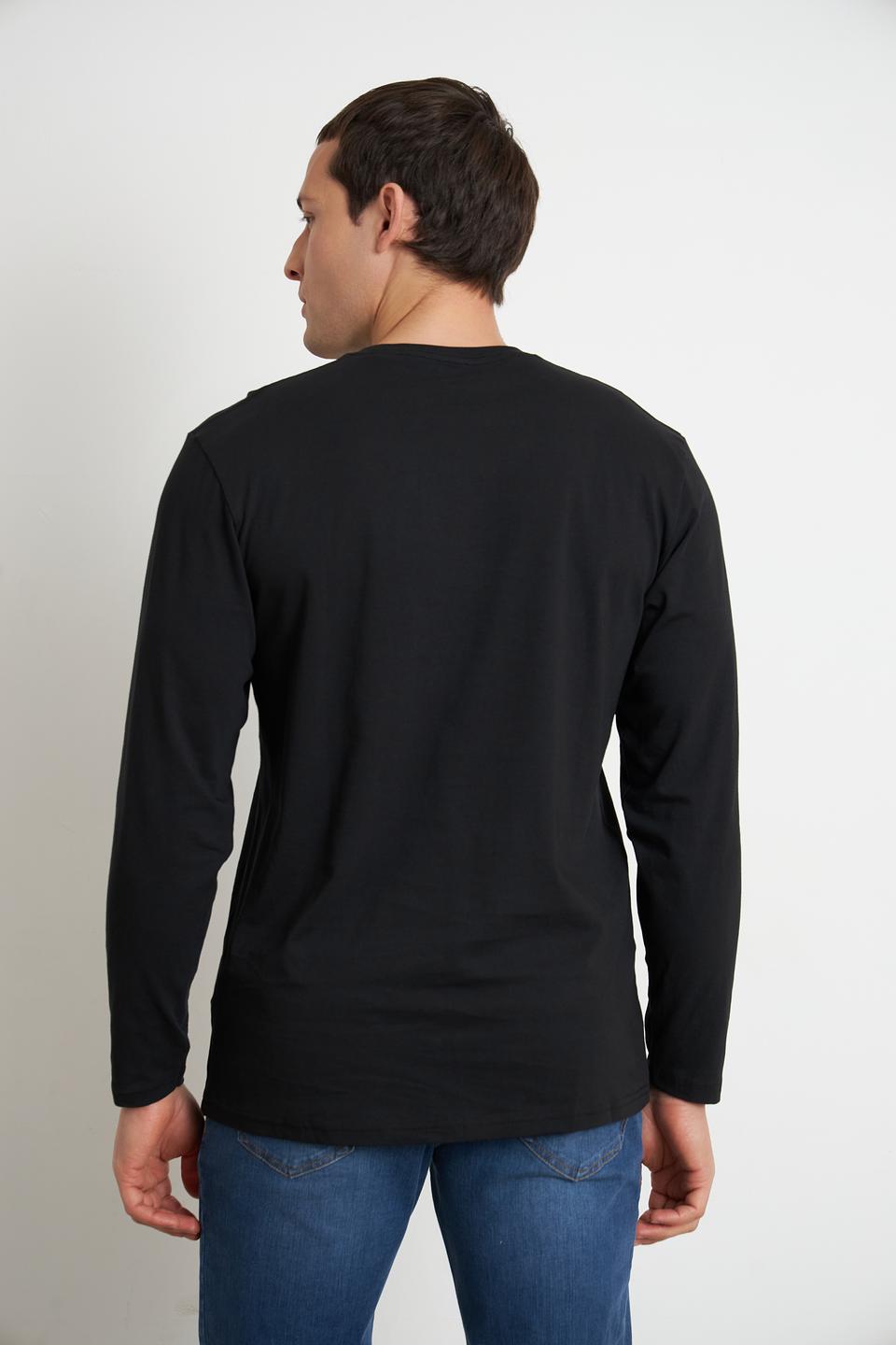 Футболка Ragman чёрная с длинным рукавом