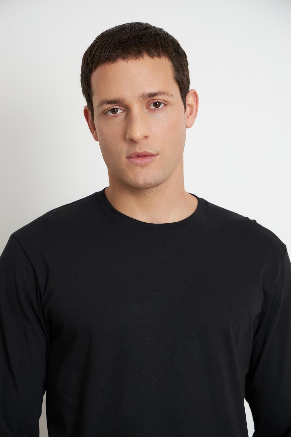 Футболка Ragman чёрная с длинным рукавом