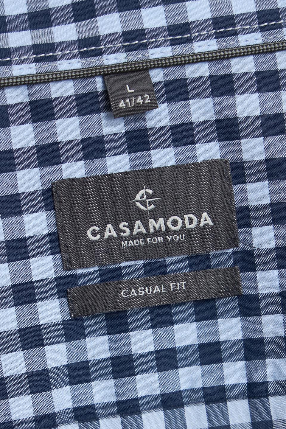 Рубашка Casa Moda в клетку синяя