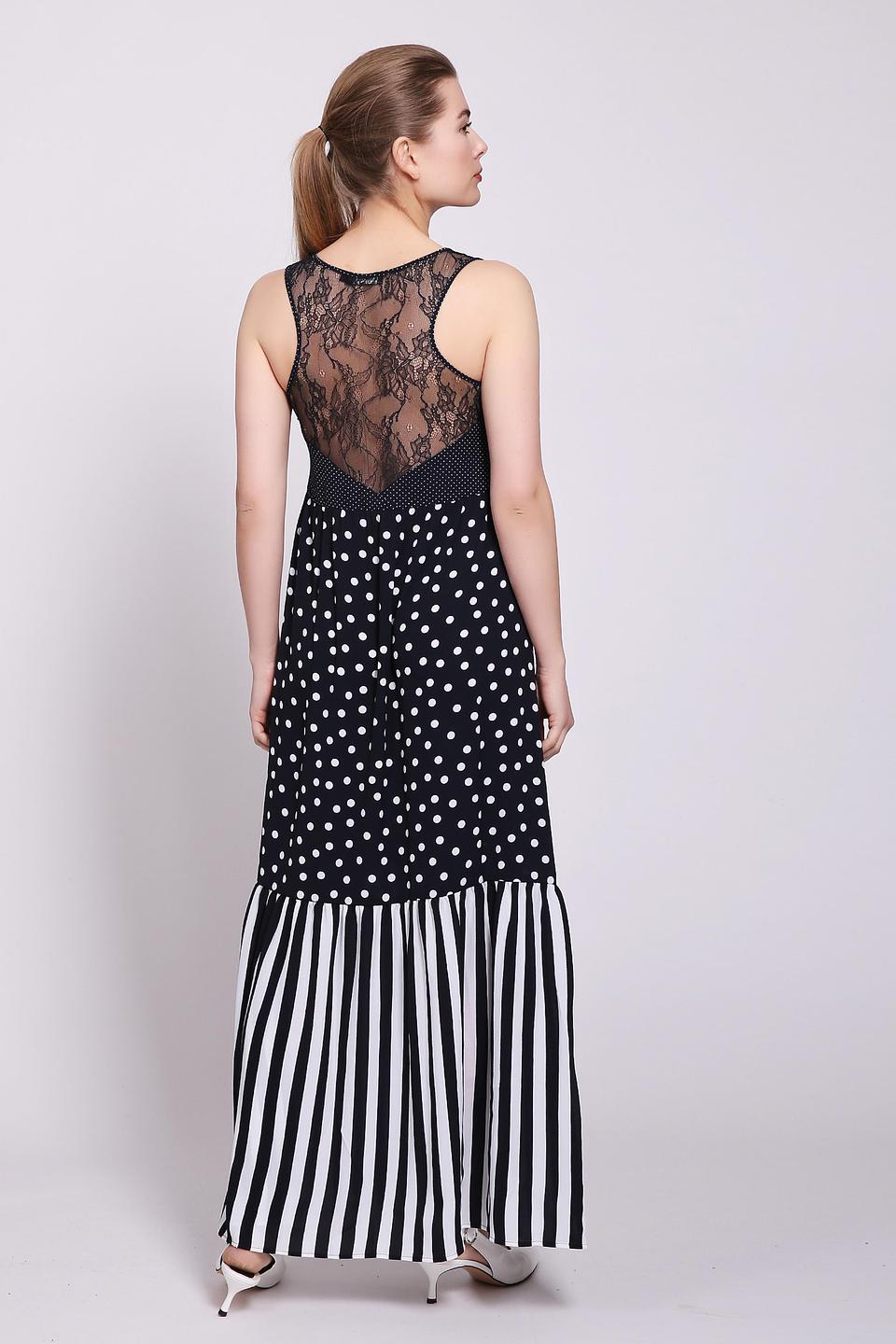 Платье Just Valeri в горошек и полоску