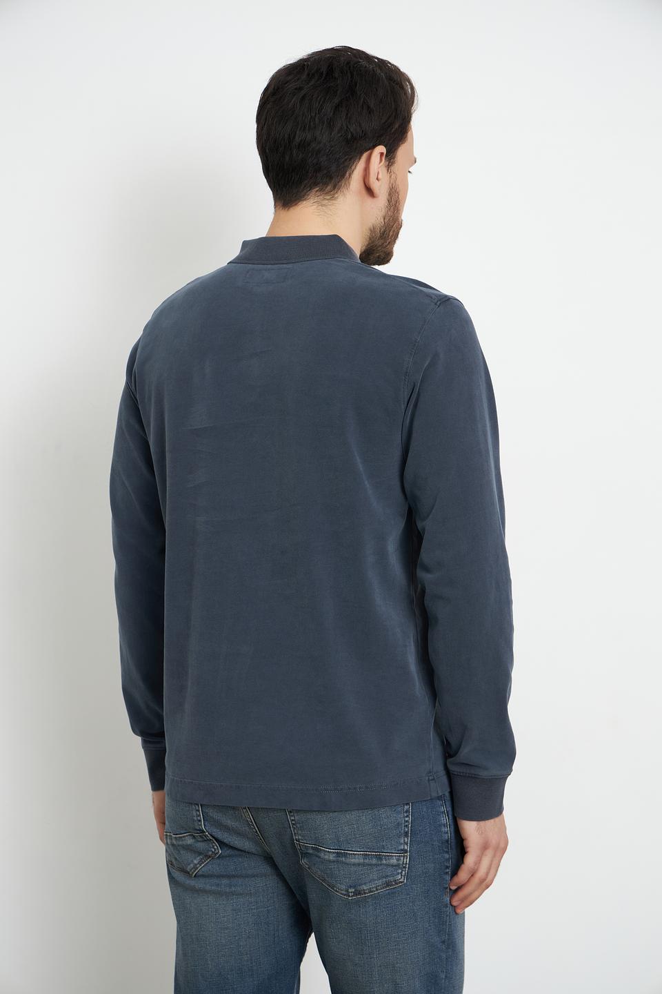 Поло Marc O Polo с длинным рукавом, тёмно-синий