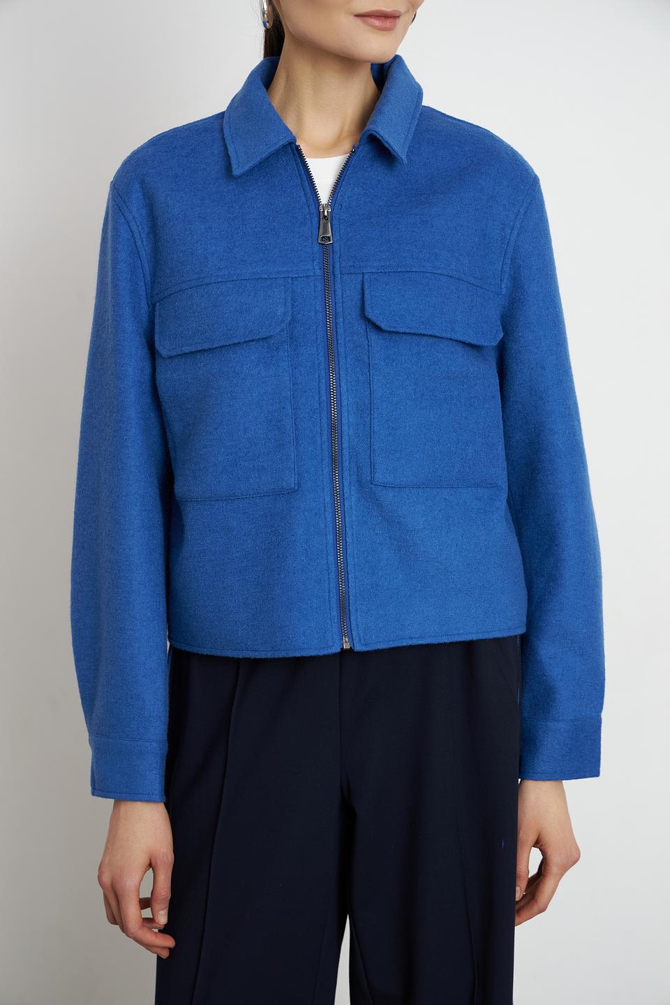 Жакет Lecomte синий приталенный