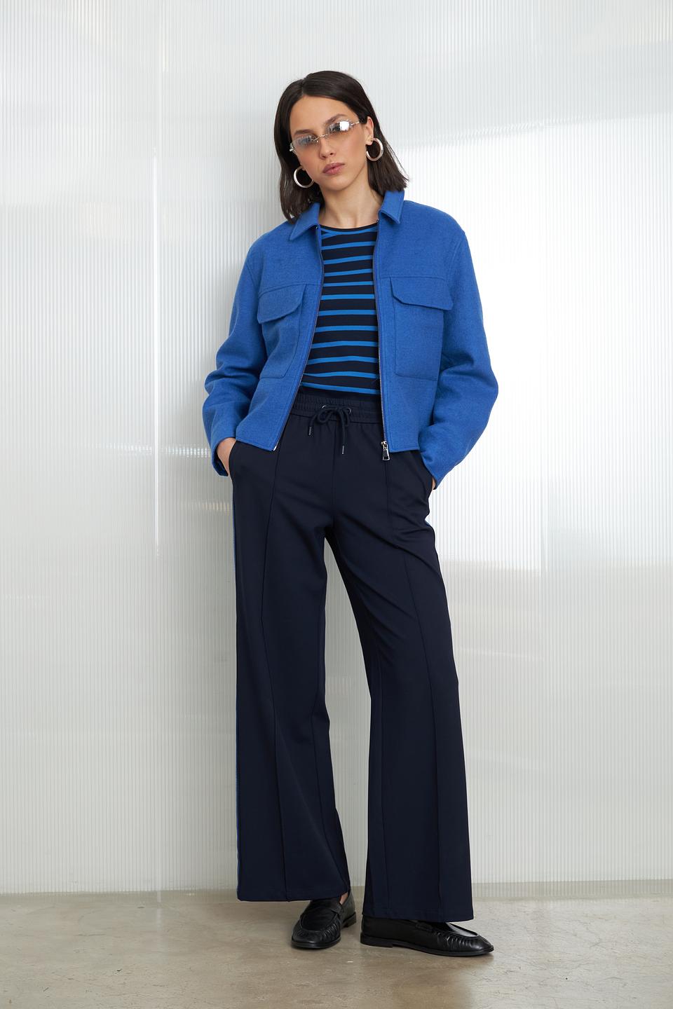 Брюки трикотажные Lecomte синие