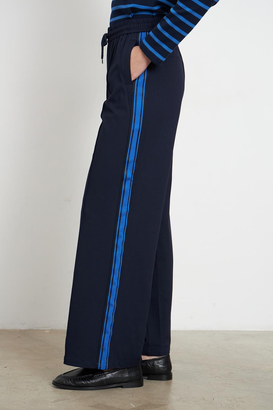 Брюки трикотажные Lecomte синие