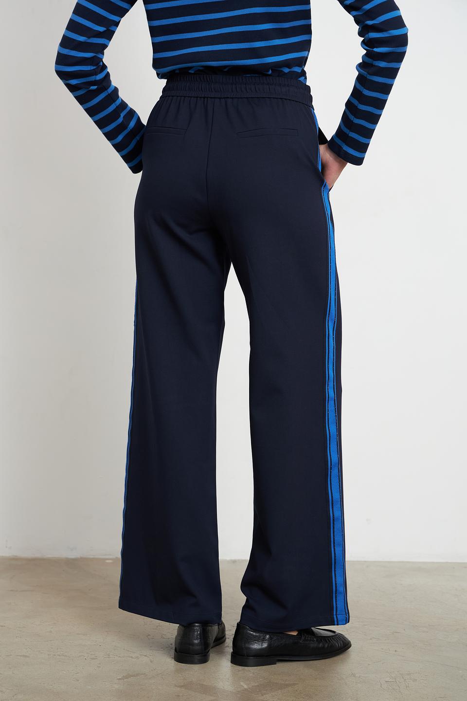 Брюки трикотажные Lecomte синие