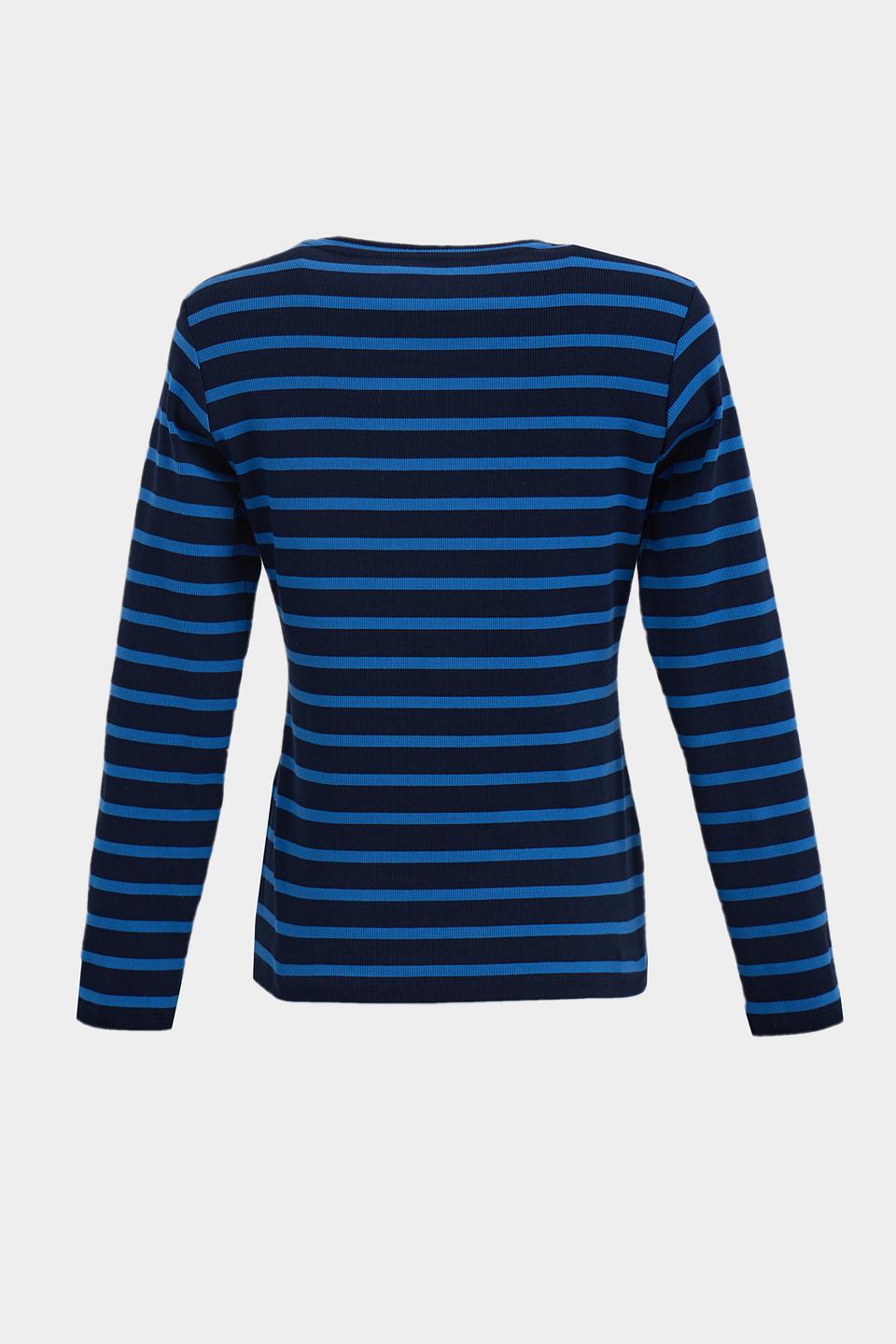 Футболка Lecomte в полоску синяя