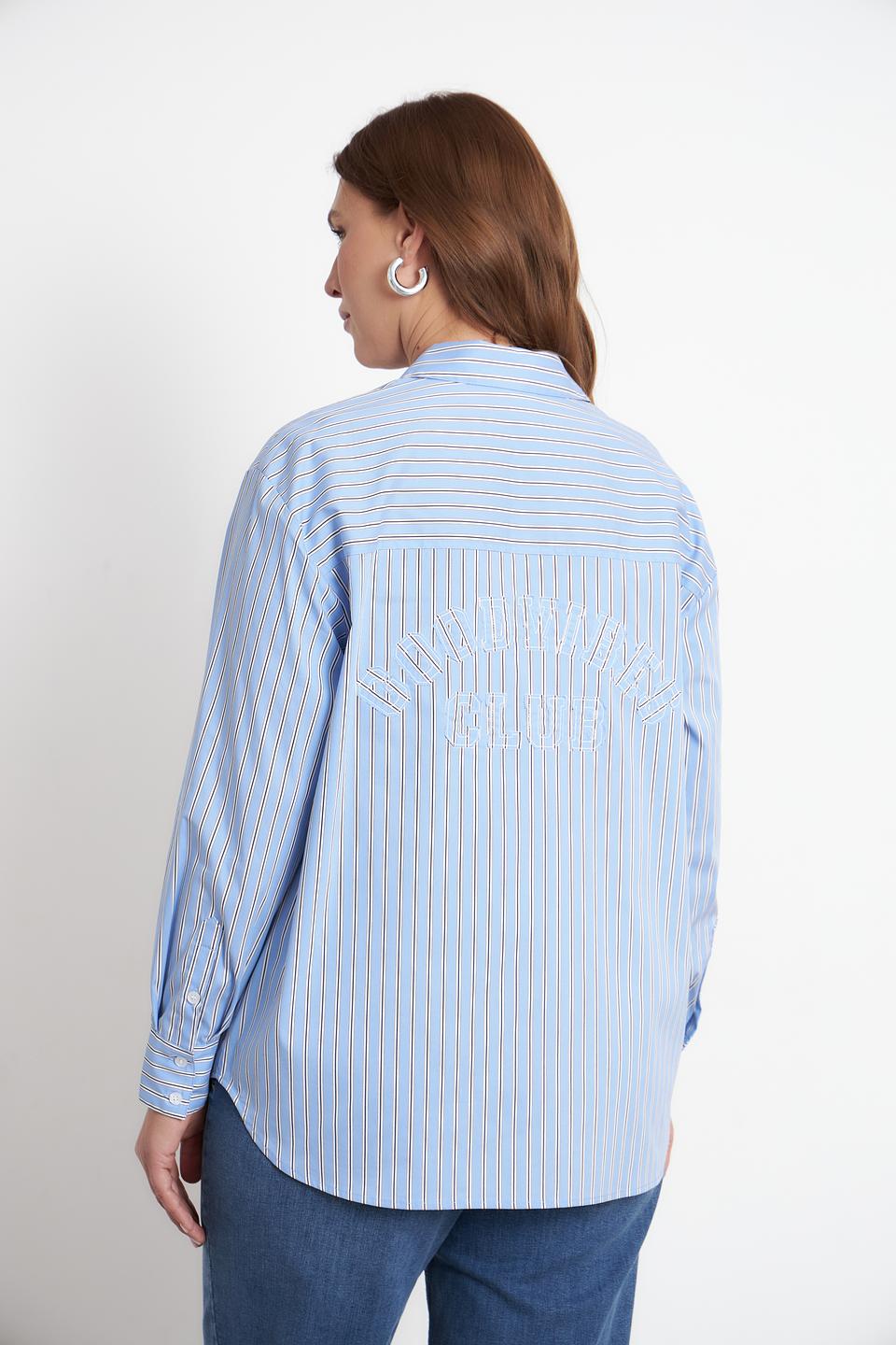 Блуза Rabe collection в полоску голубую