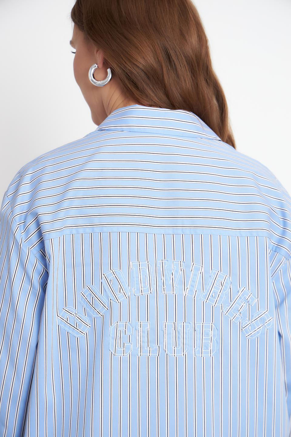 Блуза Rabe collection в полоску голубую