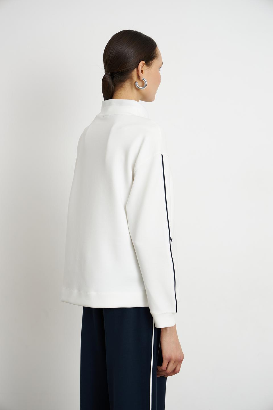 Пуловер Rabe collection белый с принтом