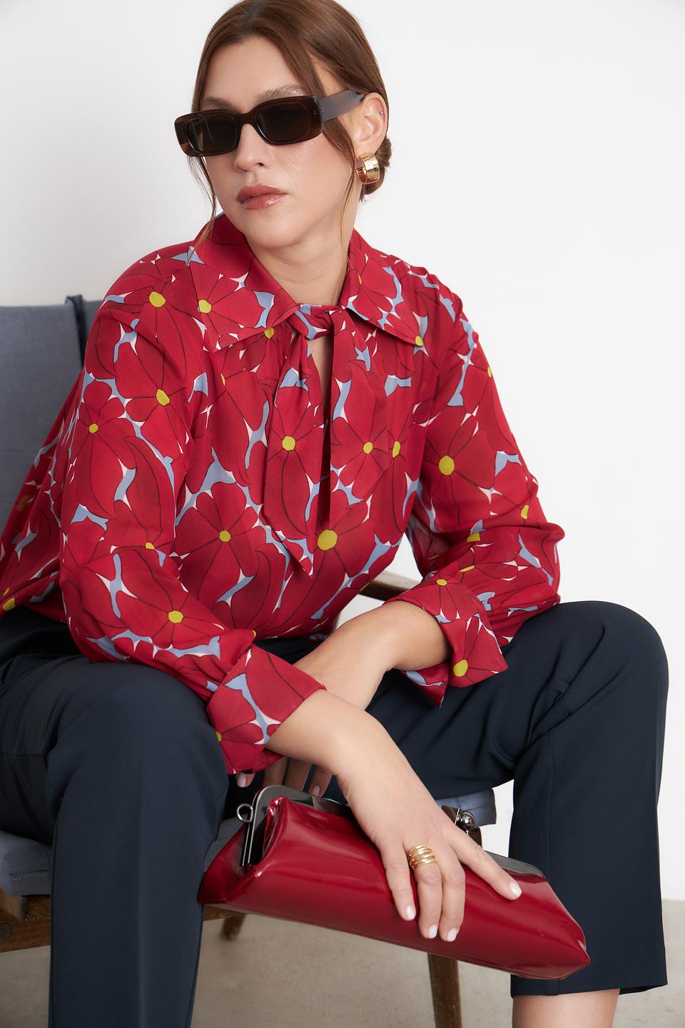 Блузка Luisa Cerano с цветочным принтом