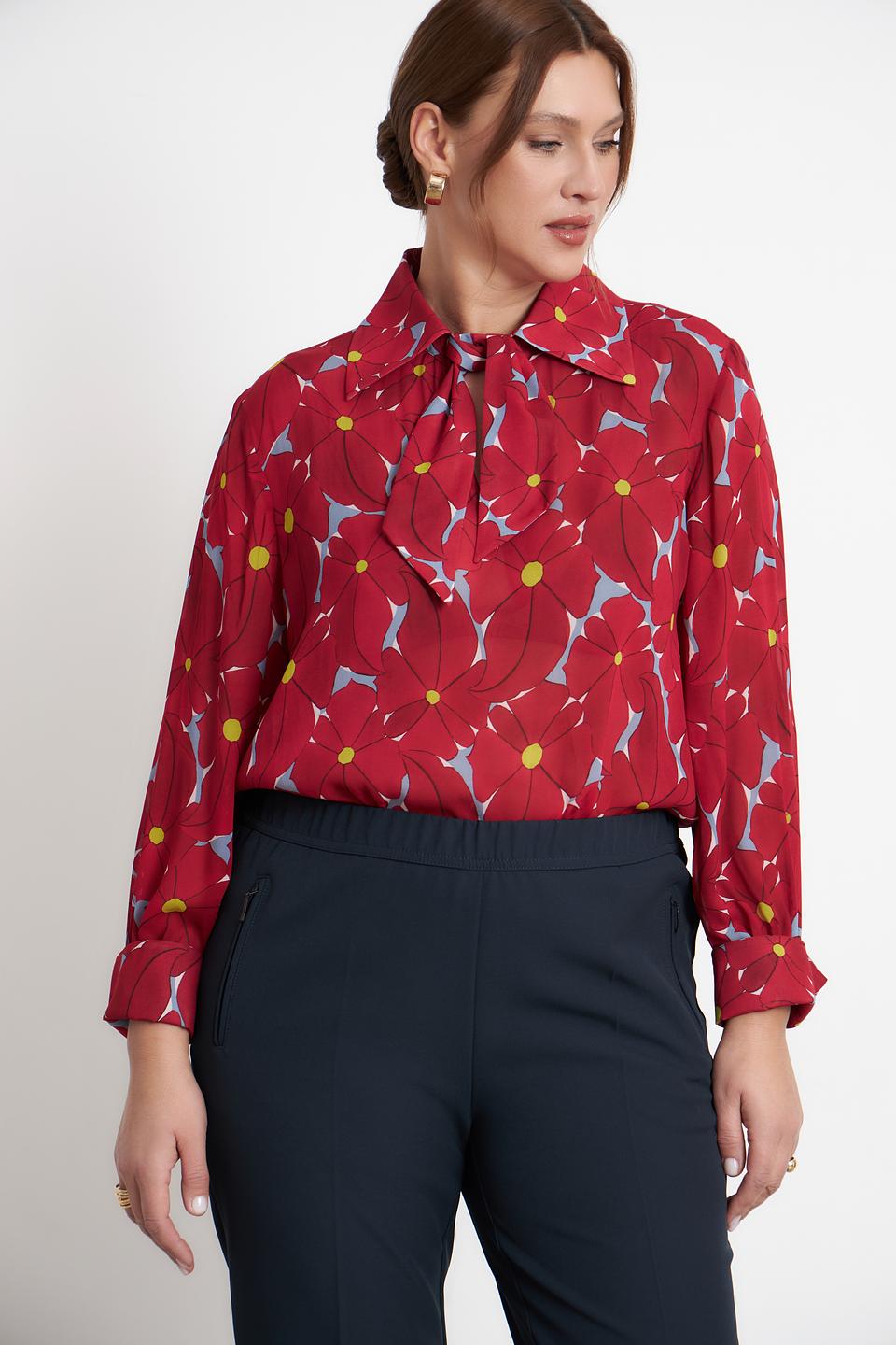 Блузка Luisa Cerano с цветочным принтом