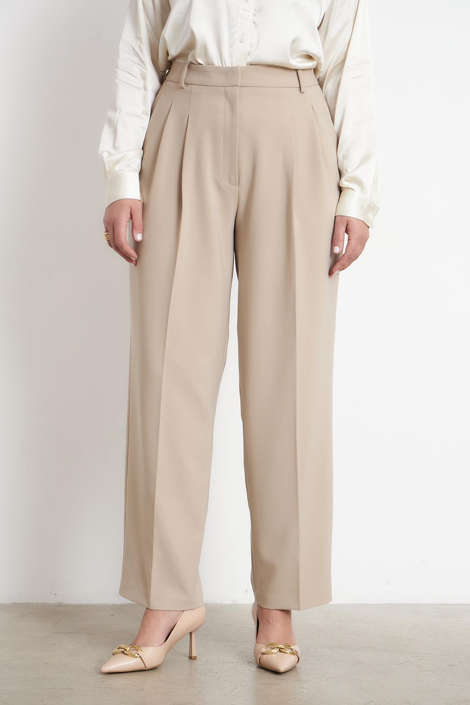 Брюки Cambio палаццо бежевые