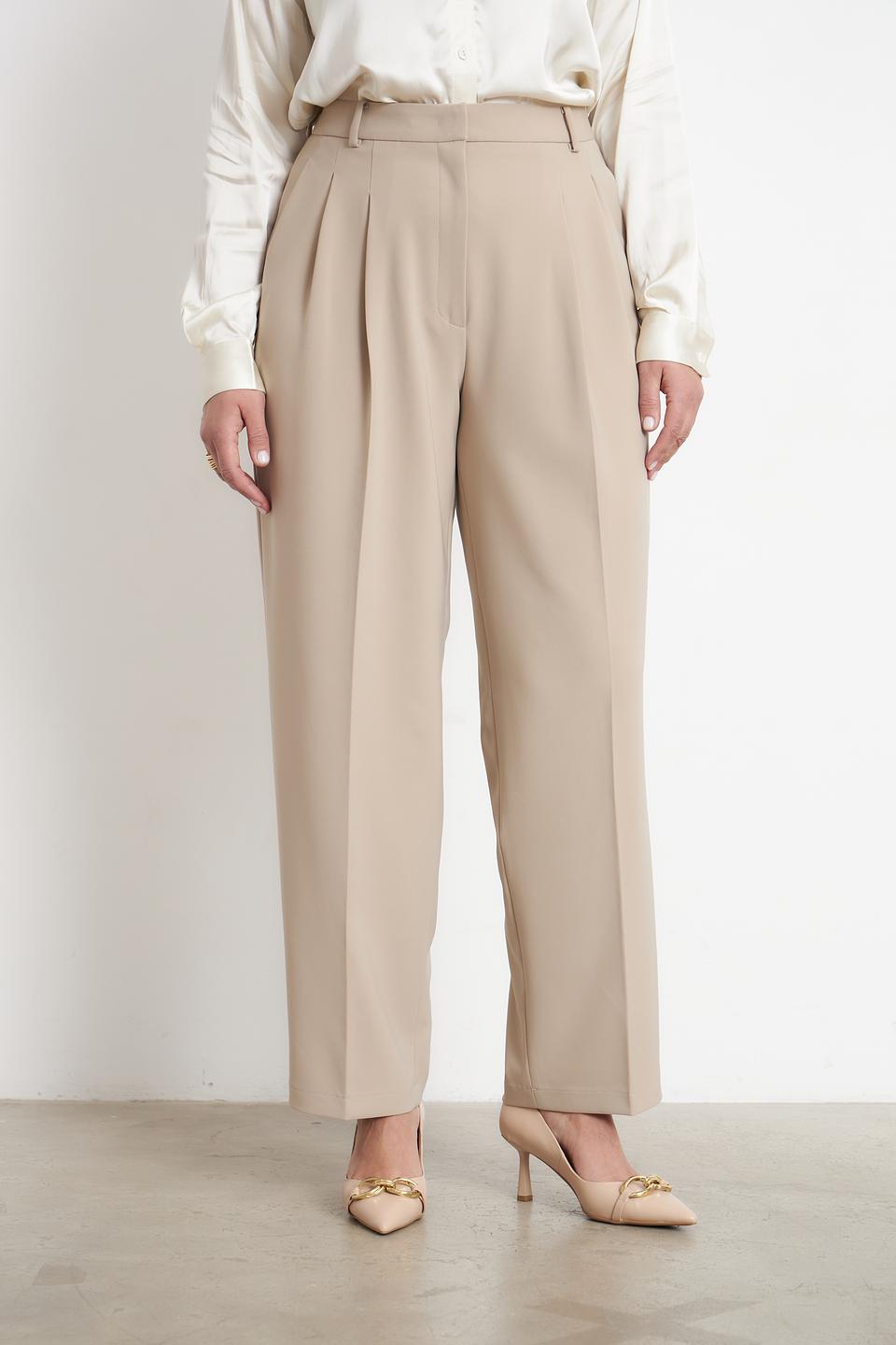Брюки Cambio палаццо бежевые