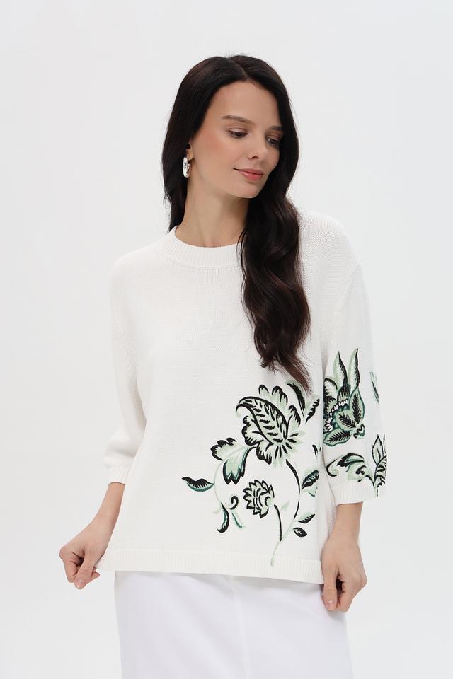 Пуловер Pezzo с цветочным принтом